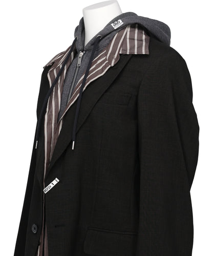 THREE LAYERED HOUNDSTOOTH JACKET