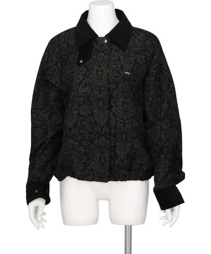 tanakadaisuke(タナカダイスケ) 2026AW ORNAMENT PRINT CORDUROY COLLAR JACKET TD-26AW-JK52