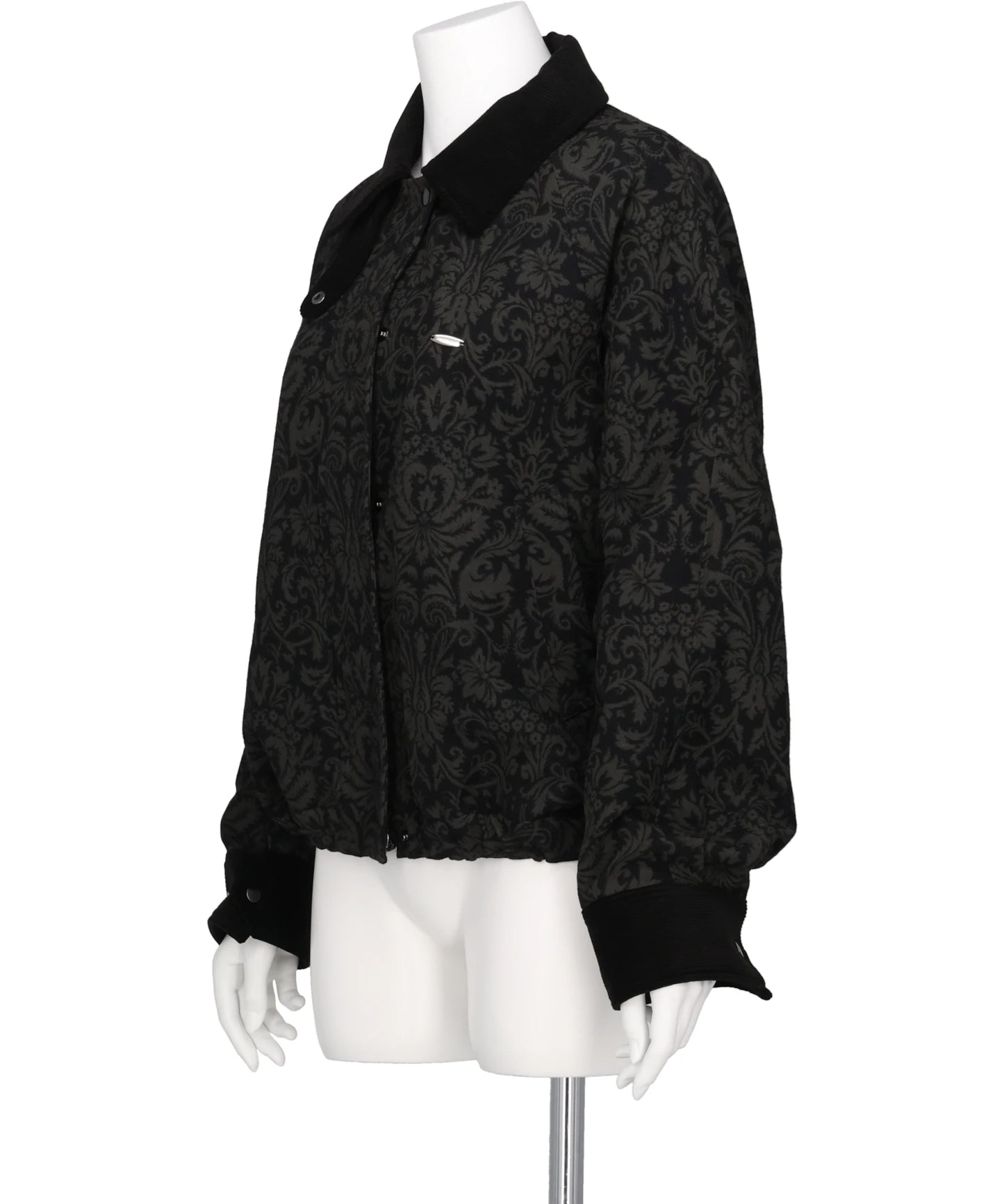ORNAMENT PRINT CORDUROY COLLAR JACKET