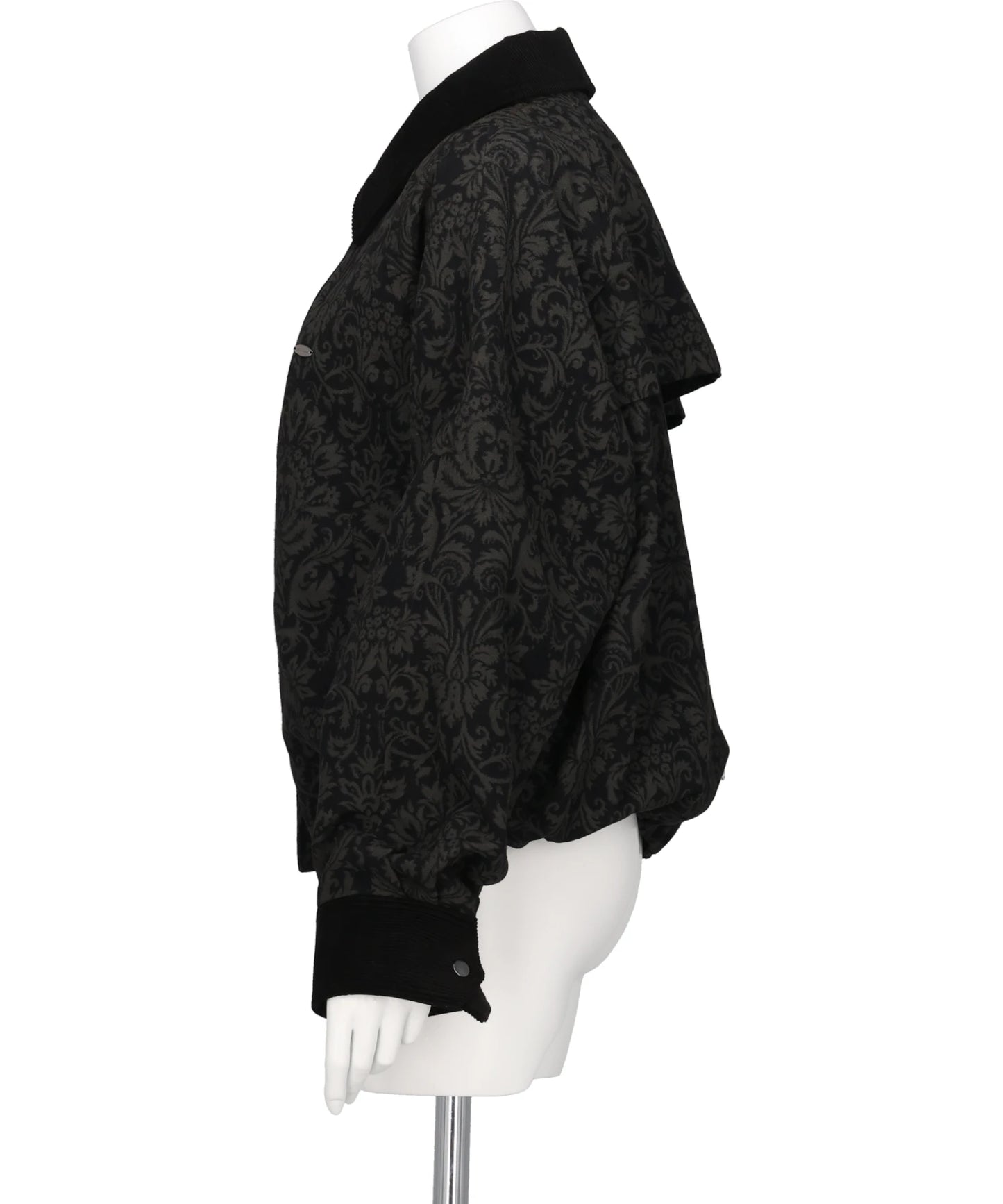 ORNAMENT PRINT CORDUROY COLLAR JACKET