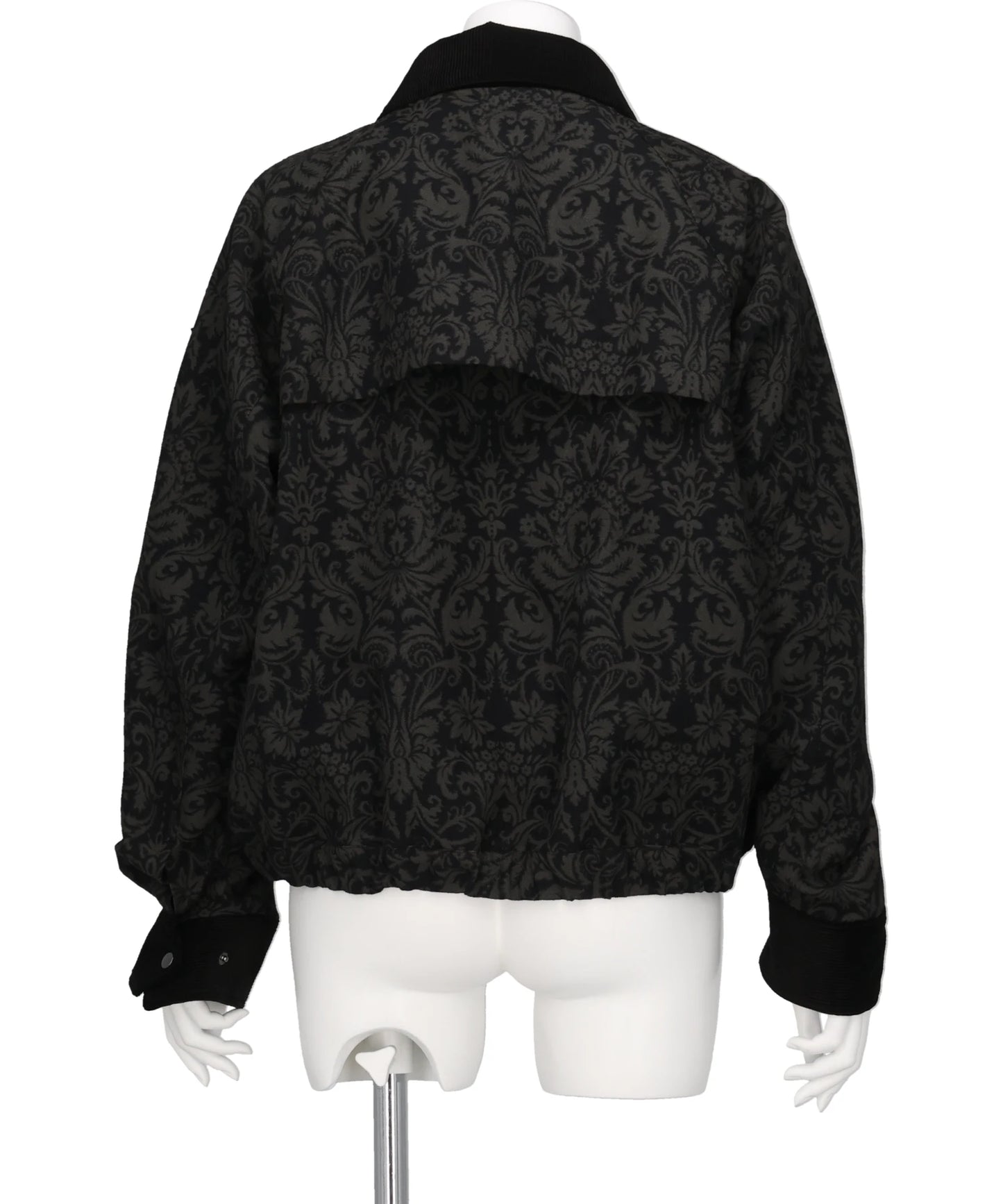 ORNAMENT PRINT CORDUROY COLLAR JACKET