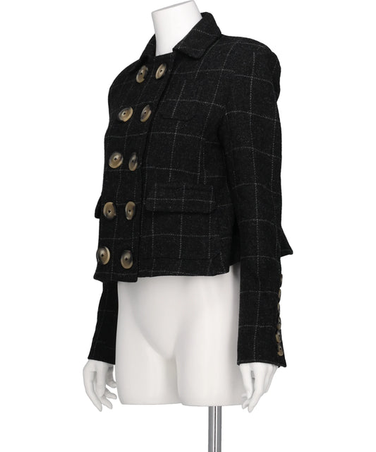 MELTON SHRUNKEN BLAZER WOVEN