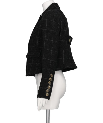 MELTON SHRUNKEN BLAZER WOVEN