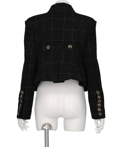 MELTON SHRUNKEN BLAZER WOVEN