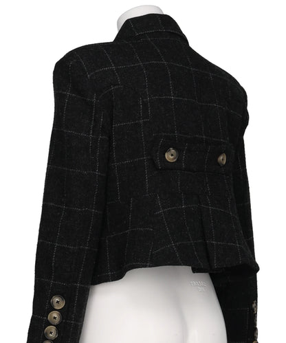 MELTON SHRUNKEN BLAZER WOVEN