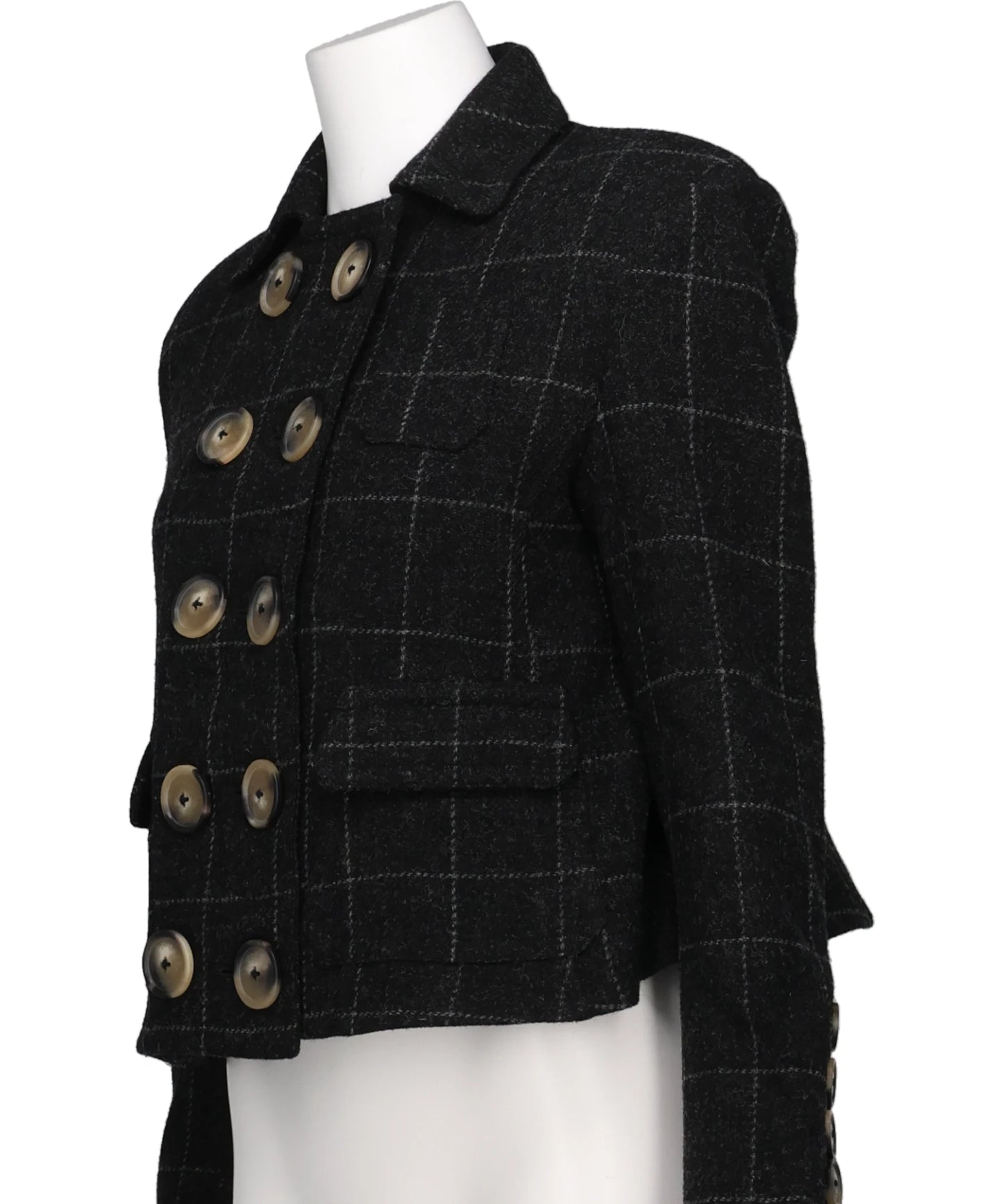 MELTON SHRUNKEN BLAZER WOVEN