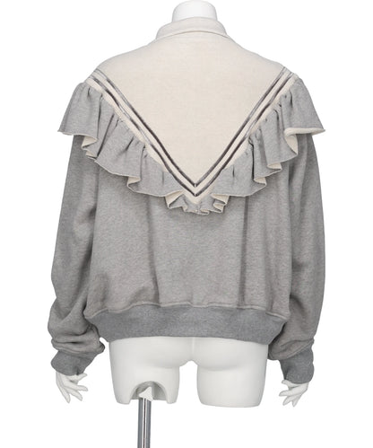 FRILL JERSEY TRACK JACKET