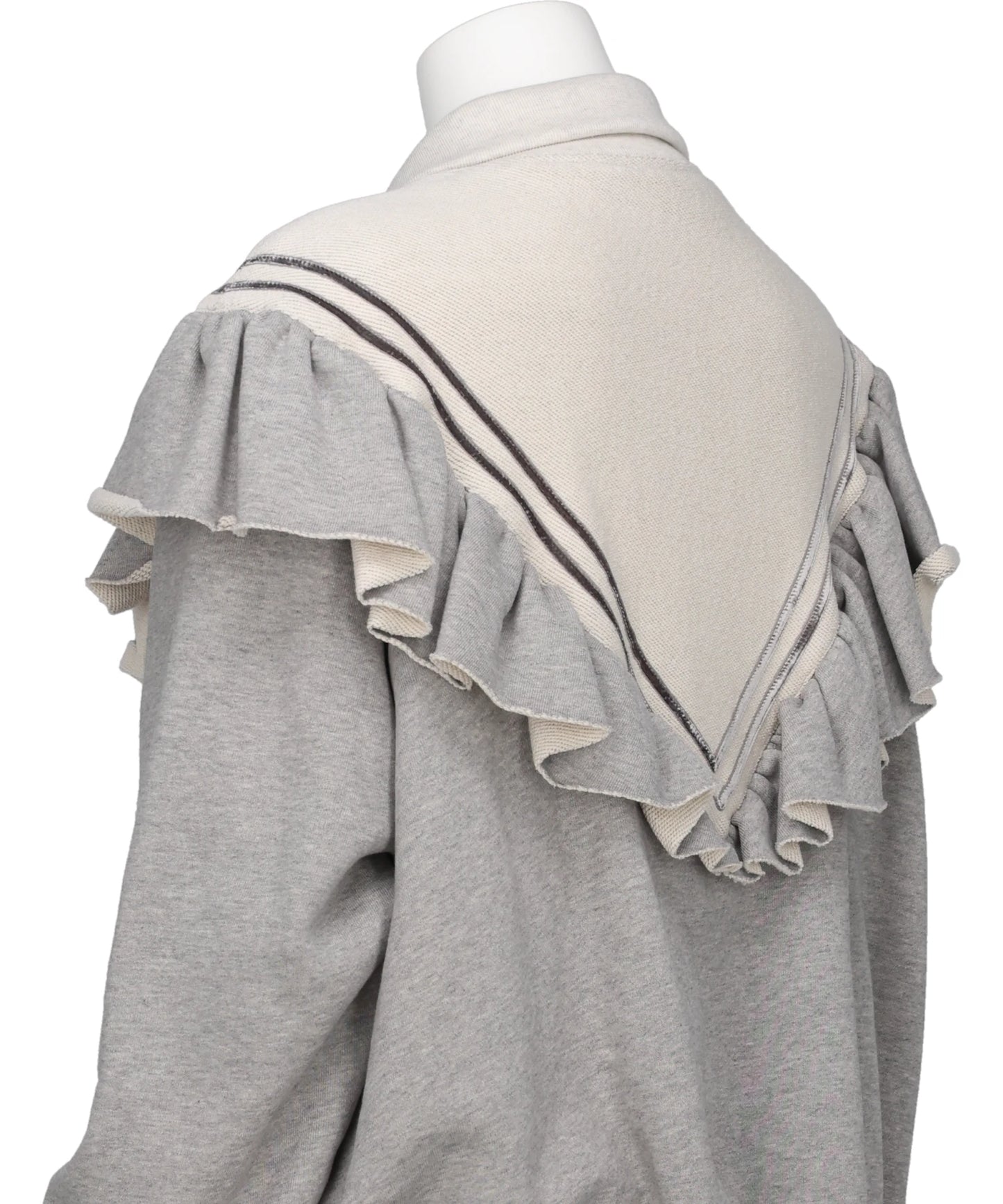 FRILL JERSEY TRACK JACKET