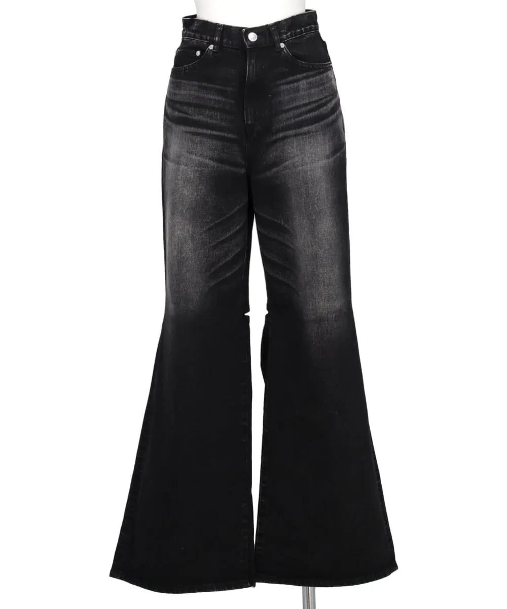 JOHN LAWRENCE SULLIVAN(ジョンローレンスサリバン) WASHED DENIM CUT OUT WIDE PANTS