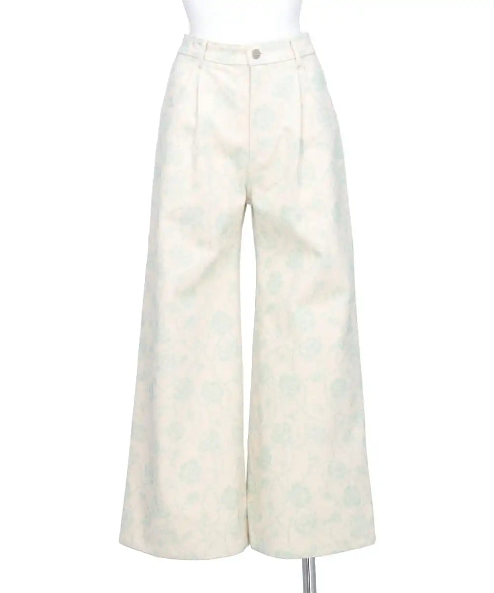 VIVIANO(ヴィヴィアーノ) PRINTED DENIM TROUSERS
