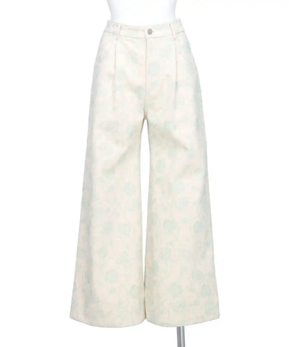 VIVIANO(ヴィヴィアーノ) PRINTED DENIM TROUSERS
