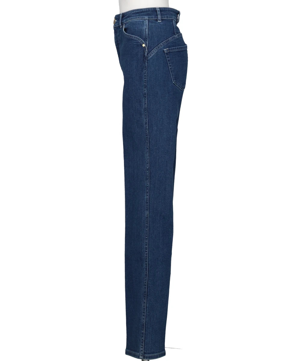 STRETCH STRAIGHT CUT JEANS