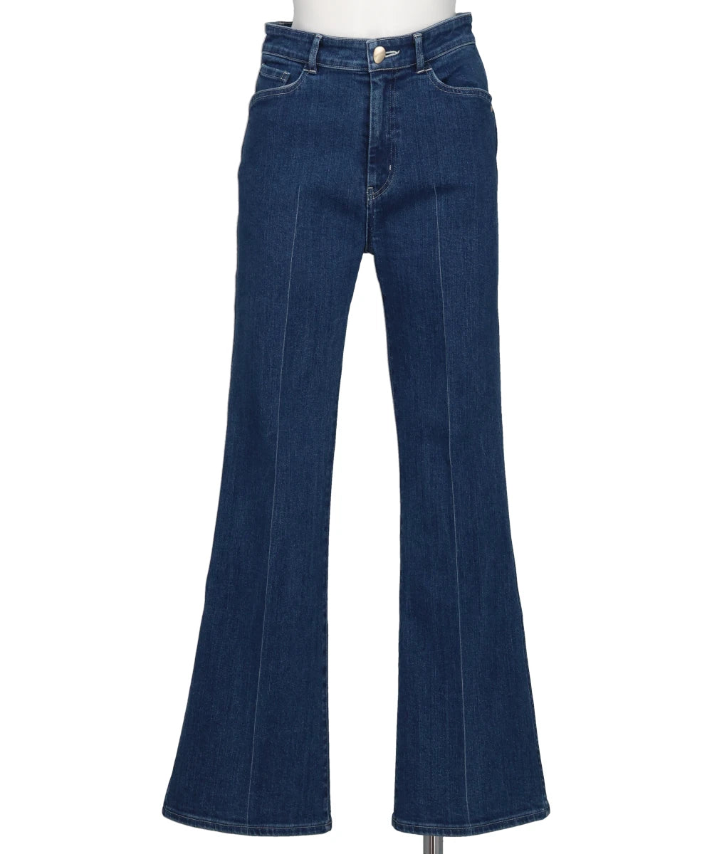 STRETCH CROPPED FLARE JEANS