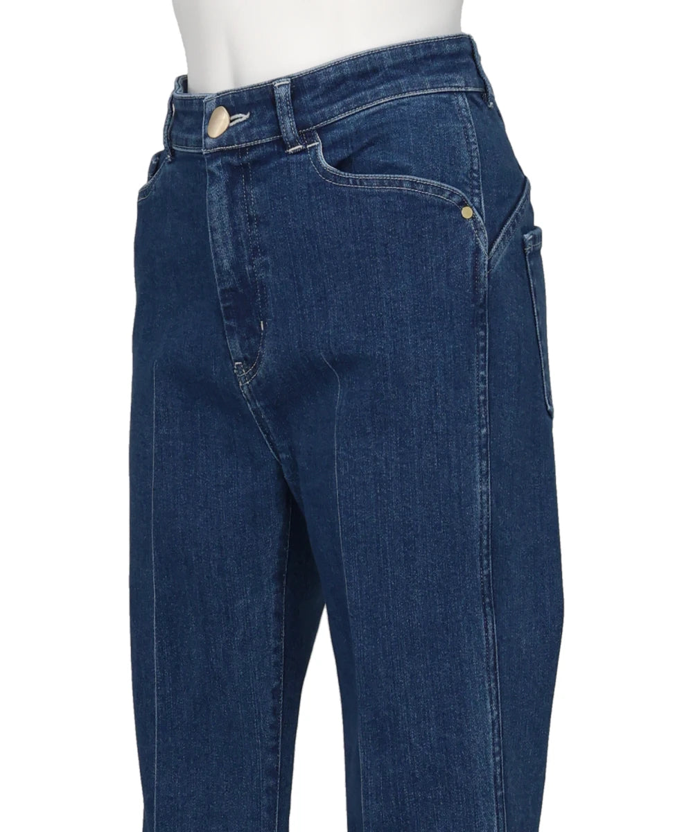 STRETCH CROPPED FLARE JEANS