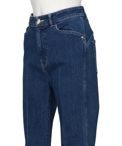 STRETCH CROPPED FLARE JEANS