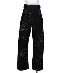 Mame Kurogouchi(マメクロゴウチ) NATURE PATTERN JACQUARD WIDE LEG JEANS