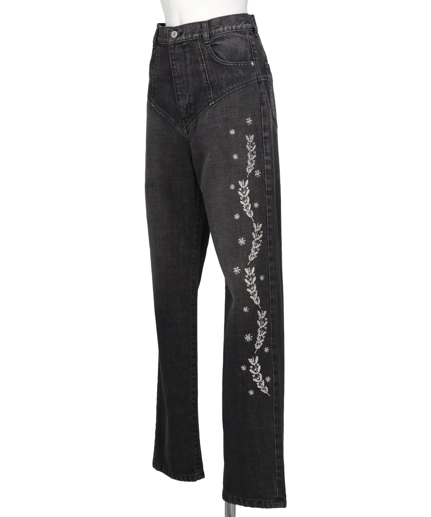EMBROIDERED STRAIGHT JEANS