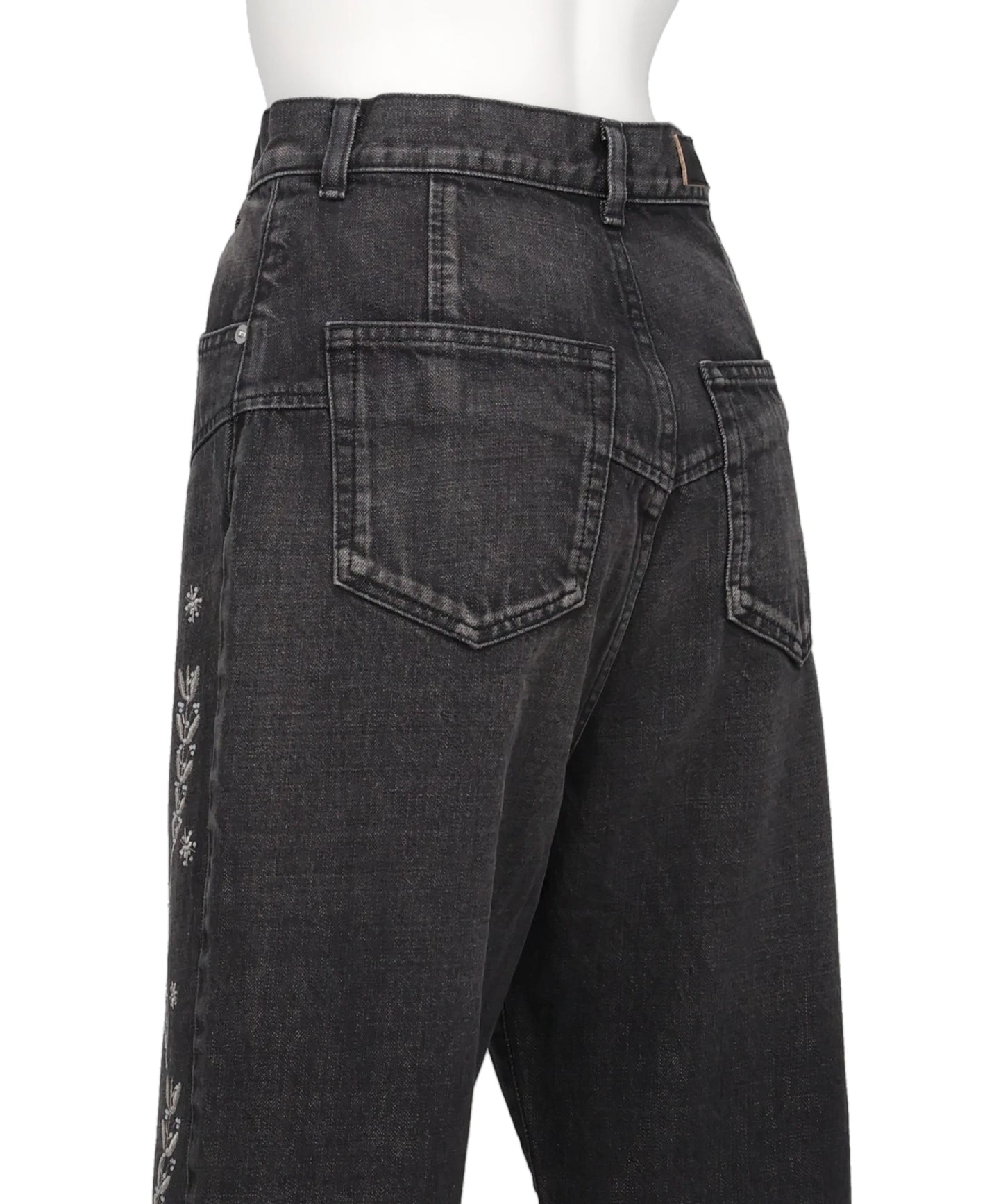 EMBROIDERED STRAIGHT JEANS