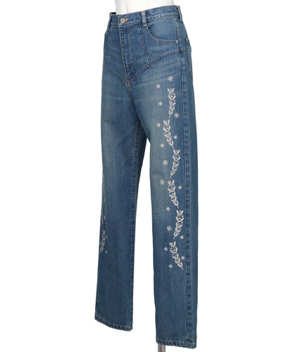 EMBROIDERED STRAIGHT JEANS