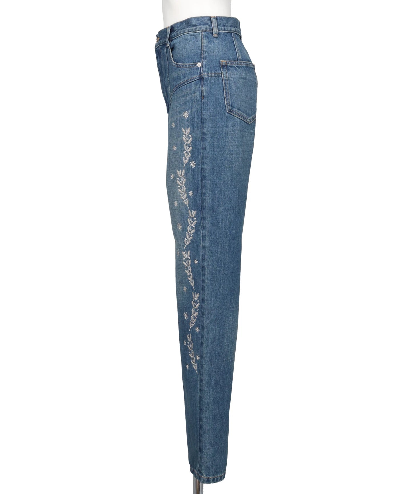 EMBROIDERED STRAIGHT JEANS