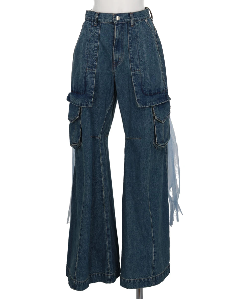WIDE DENIM PANTS