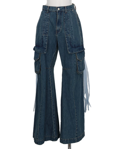 WIDE DENIM PANTS