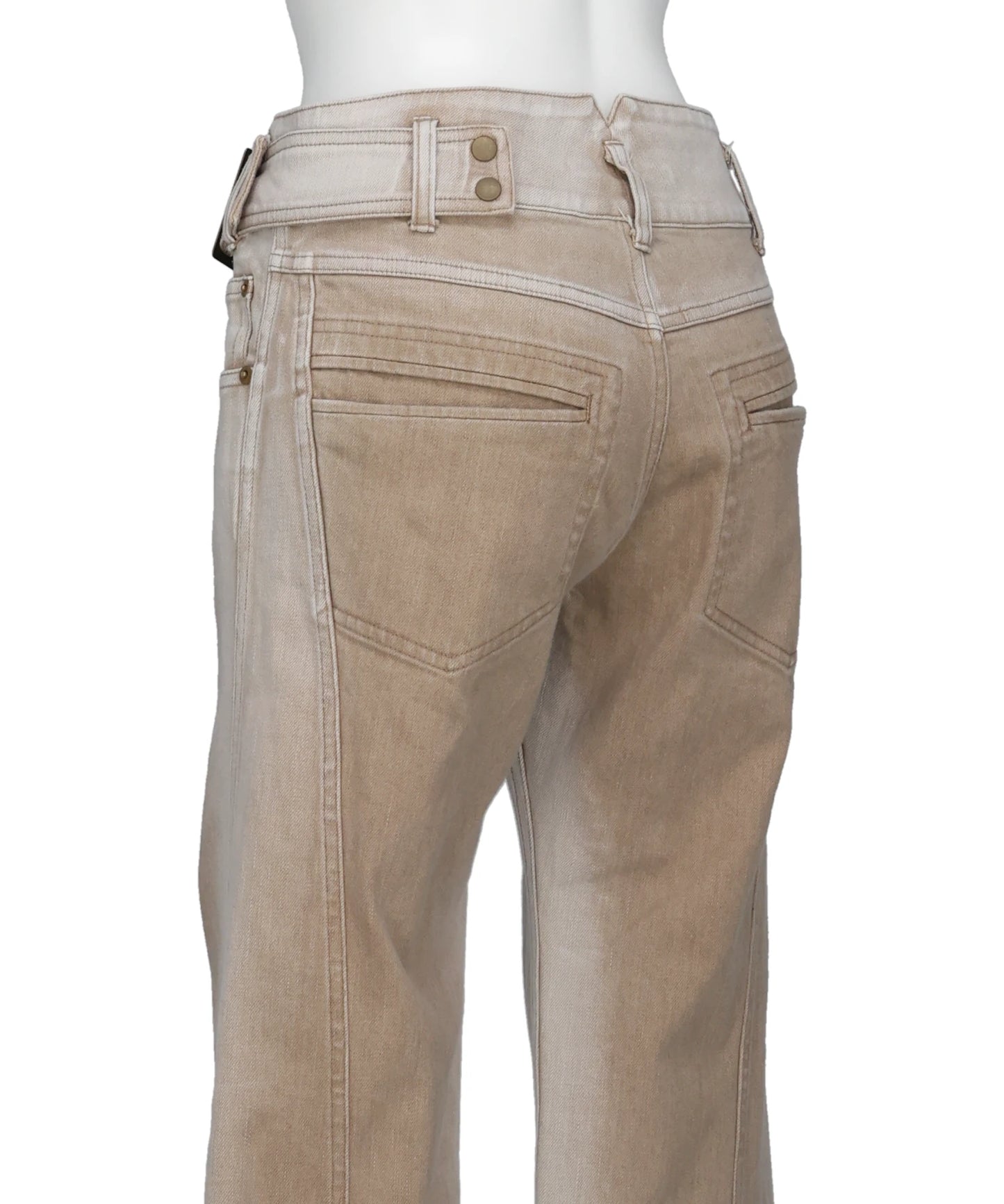 LOW-RISE DENIM PANTS