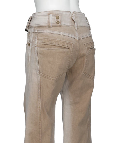 LOW-RISE DENIM PANTS