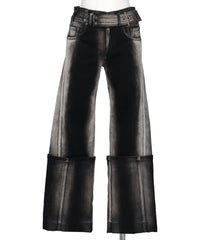 mukcyen(ムッシャン) LOW-RISE DENIM PANTS