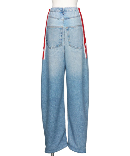 TRANSCRIPTION DENIM SWEAT TROUSER