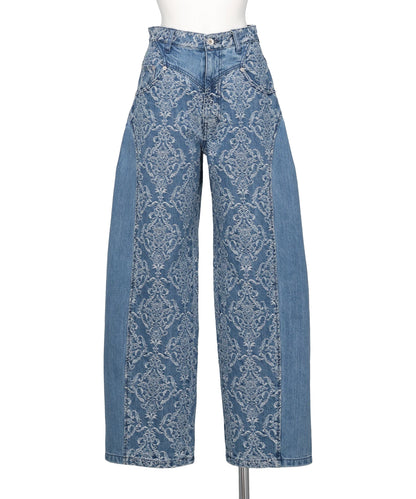 FETICO(フェティコ) 2026SS DAMASK-JACQUARD DENIM CURVE-FITHIGH-RISE JEANS FTC262-0601A