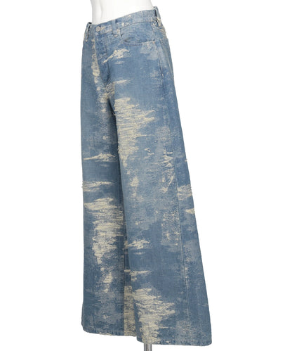 DENIM WIDE PANTS