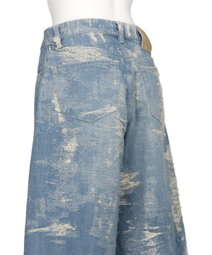 DENIM WIDE PANTS