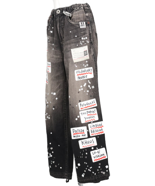DENIM STICKER PANTS