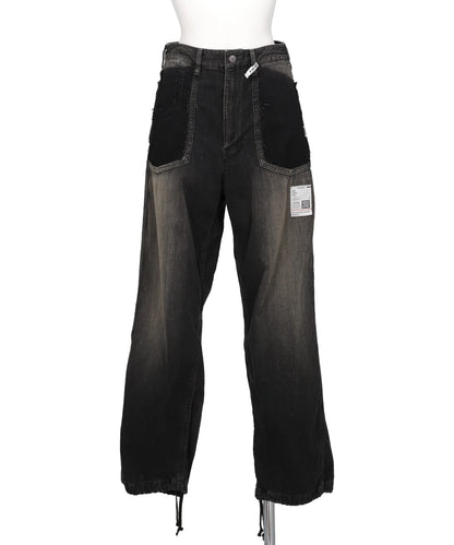 Maison MIHARA YASUHIRO(メゾンミハラヤスヒロ) 2026SS CUT OFF DENIM PANTS　K16PT321