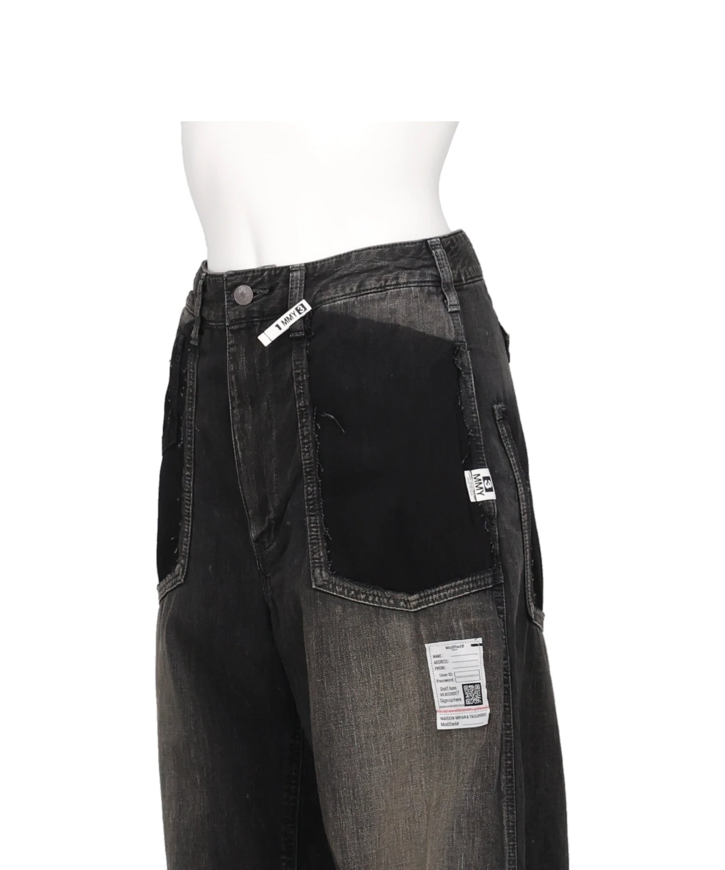 CUT OFF DENIM PANTS