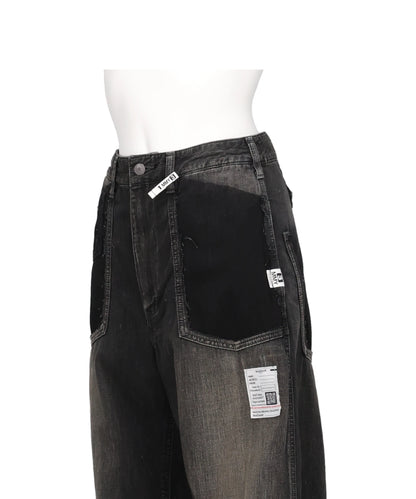 CUT OFF DENIM PANTS