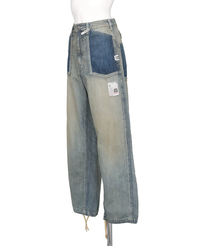 CUT OFF DENIM PANTS