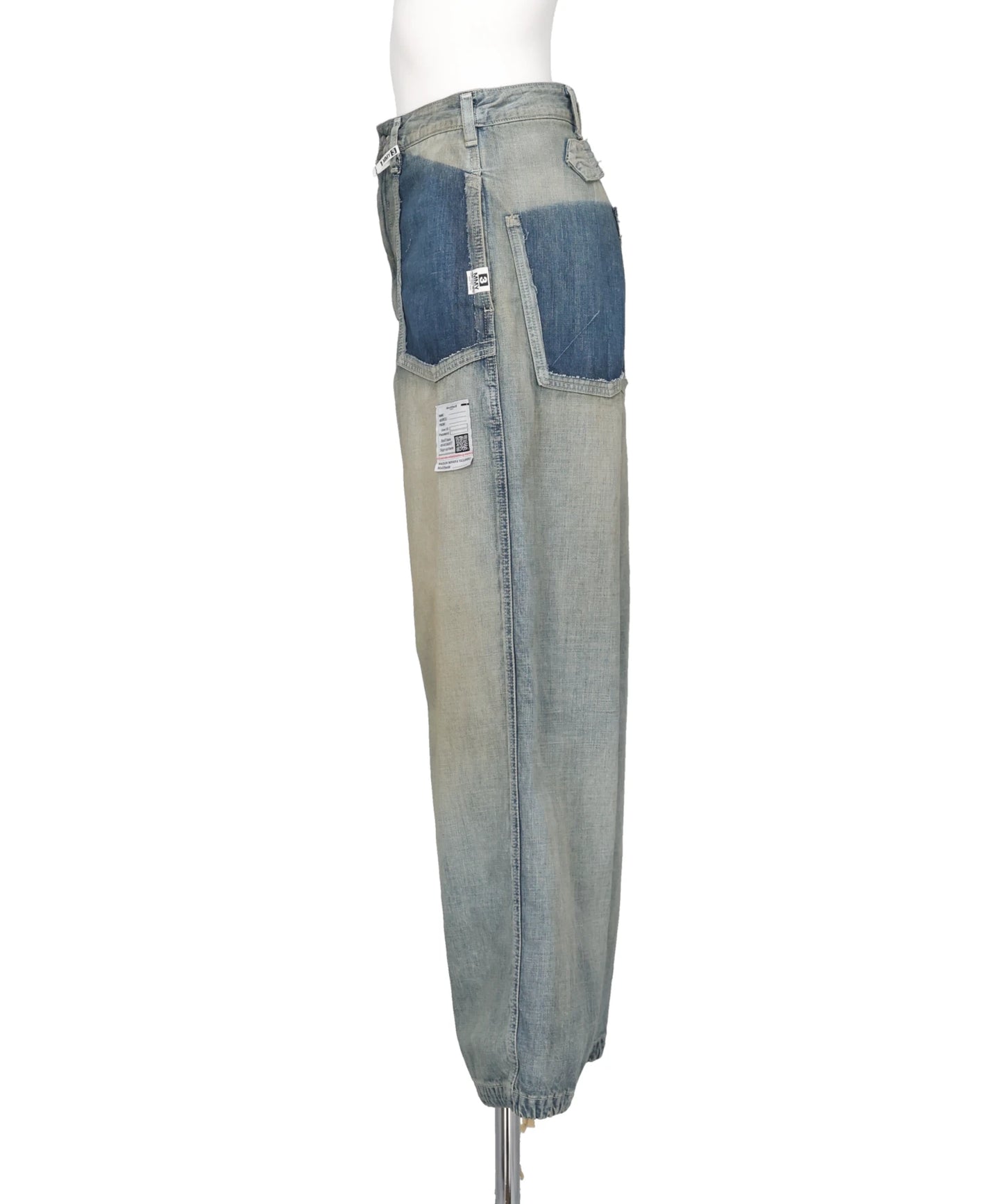 CUT OFF DENIM PANTS