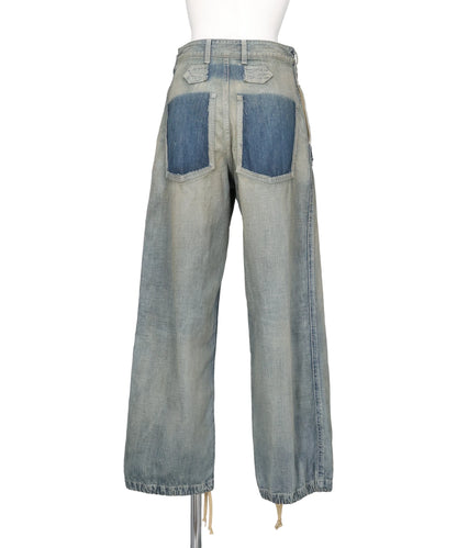 CUT OFF DENIM PANTS