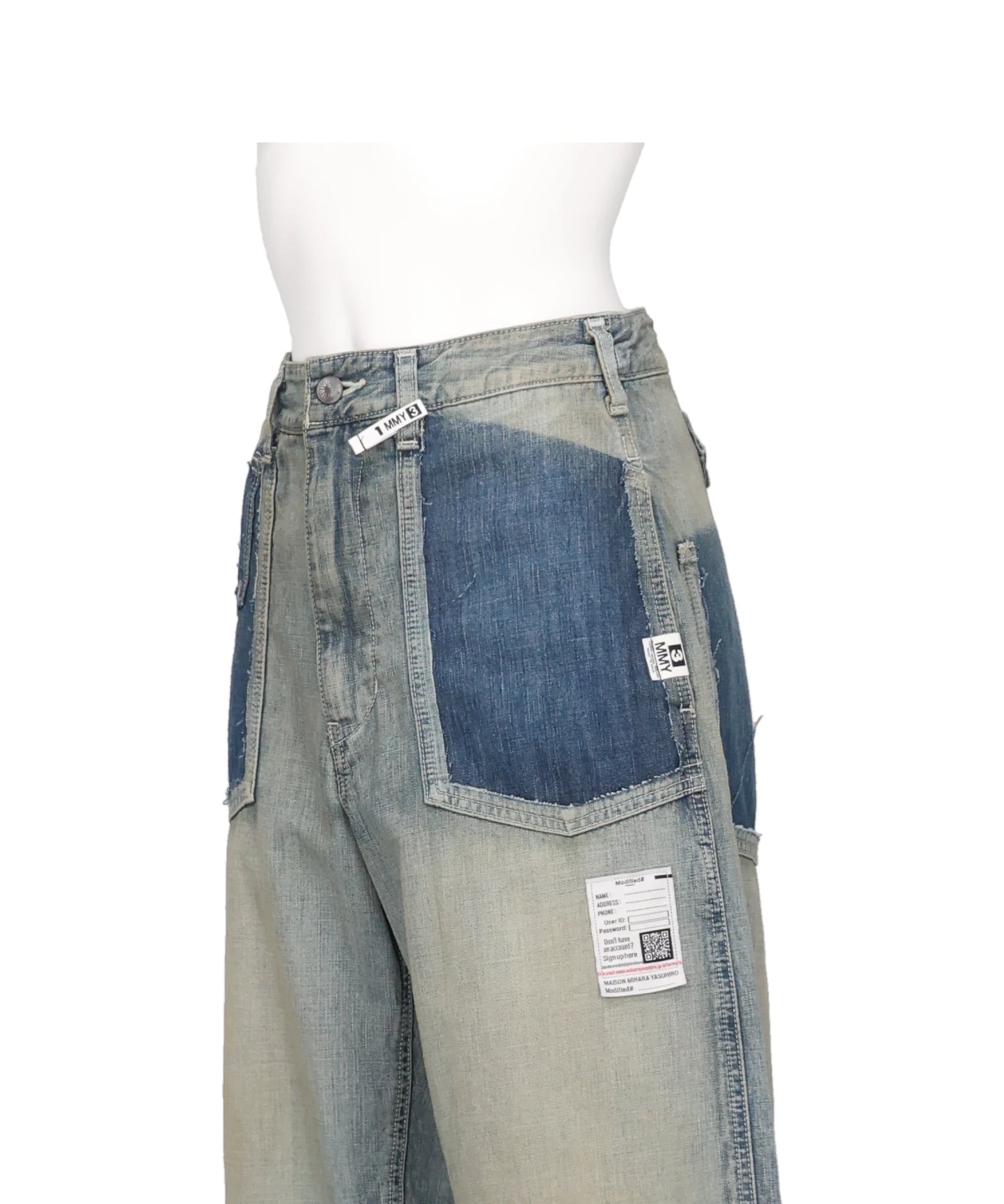 CUT OFF DENIM PANTS