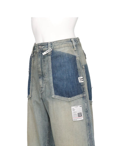 CUT OFF DENIM PANTS