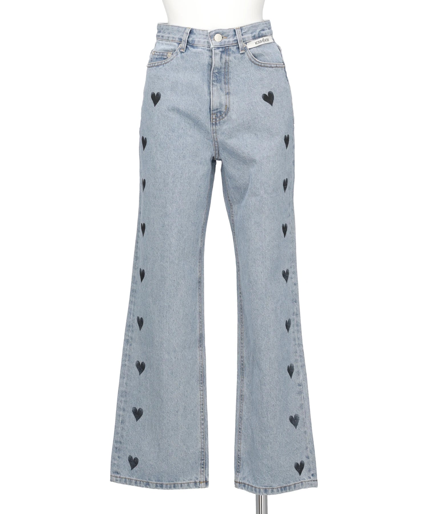 KIMHEKIM(キムヘキム) 2026SS HEART STAMPED JEANS KHK-JN052