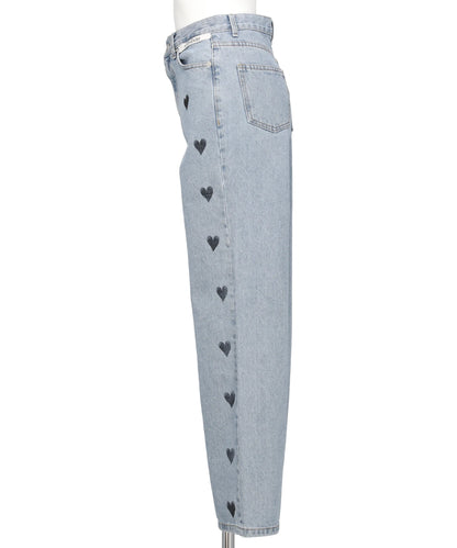 HEART STAMPED JEANS