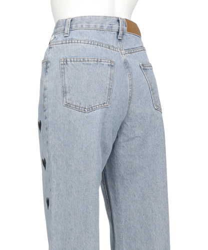 HEART STAMPED JEANS