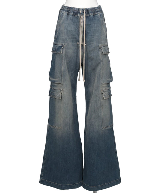 DRKSHDW(ダークシャドウ) 2026SS DOUBLE CARGO JUMBO BELAS - WASHED INDIGO DS01F4324SDWB