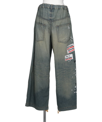 DENIM STICKER PANTS