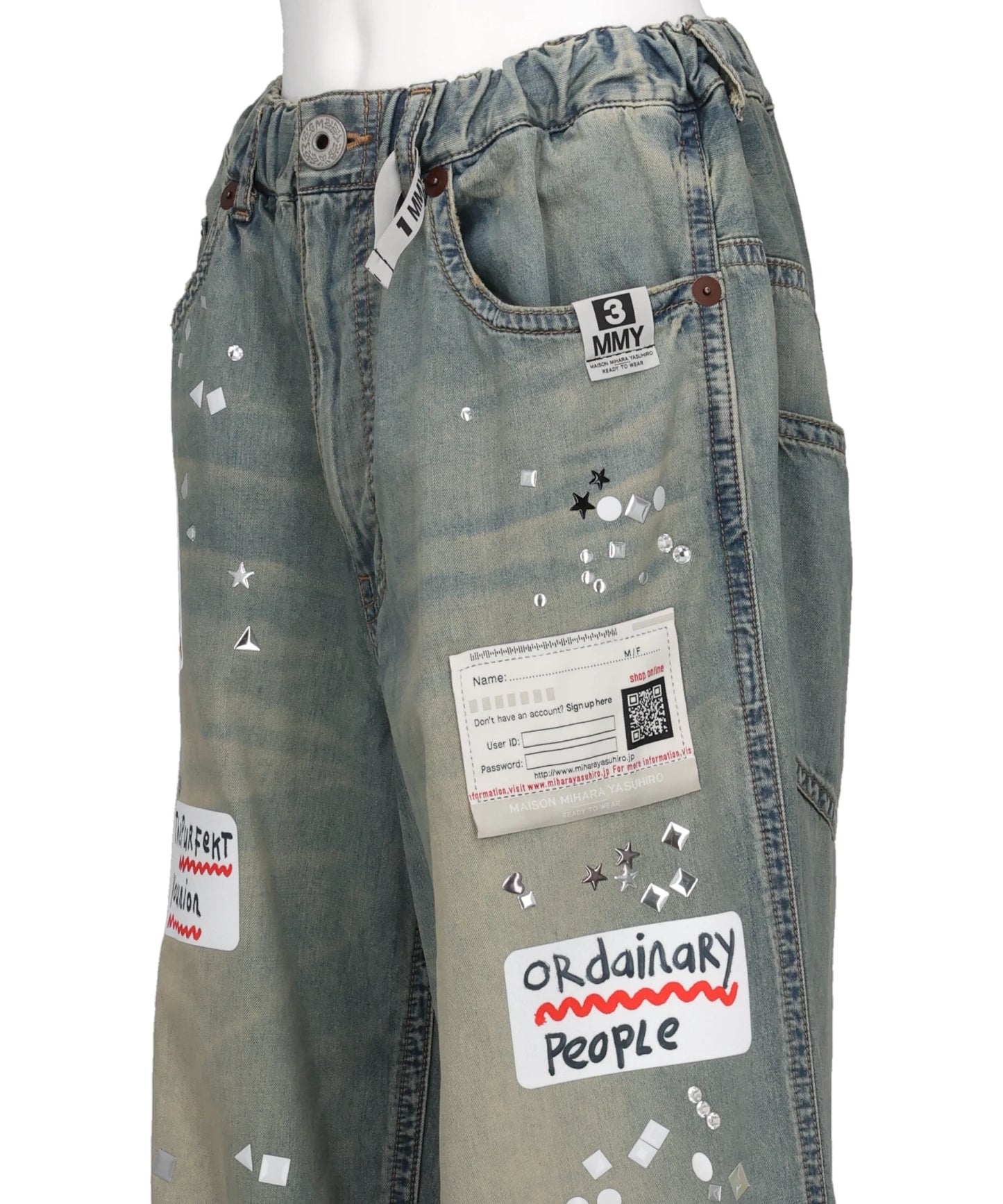 DENIM STICKER PANTS