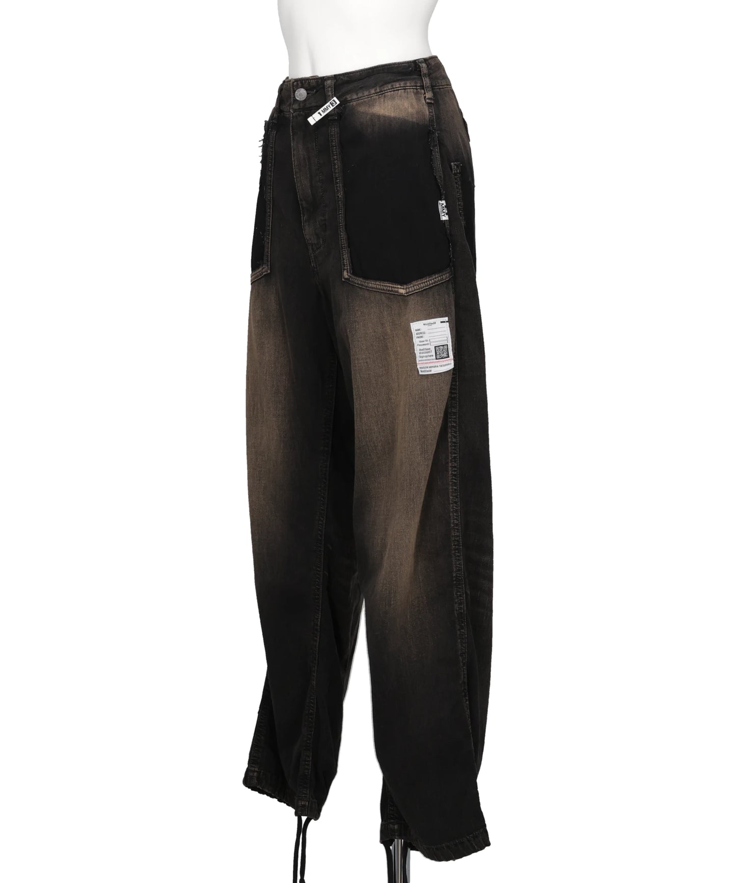 CUT OFF DENIM PANTS