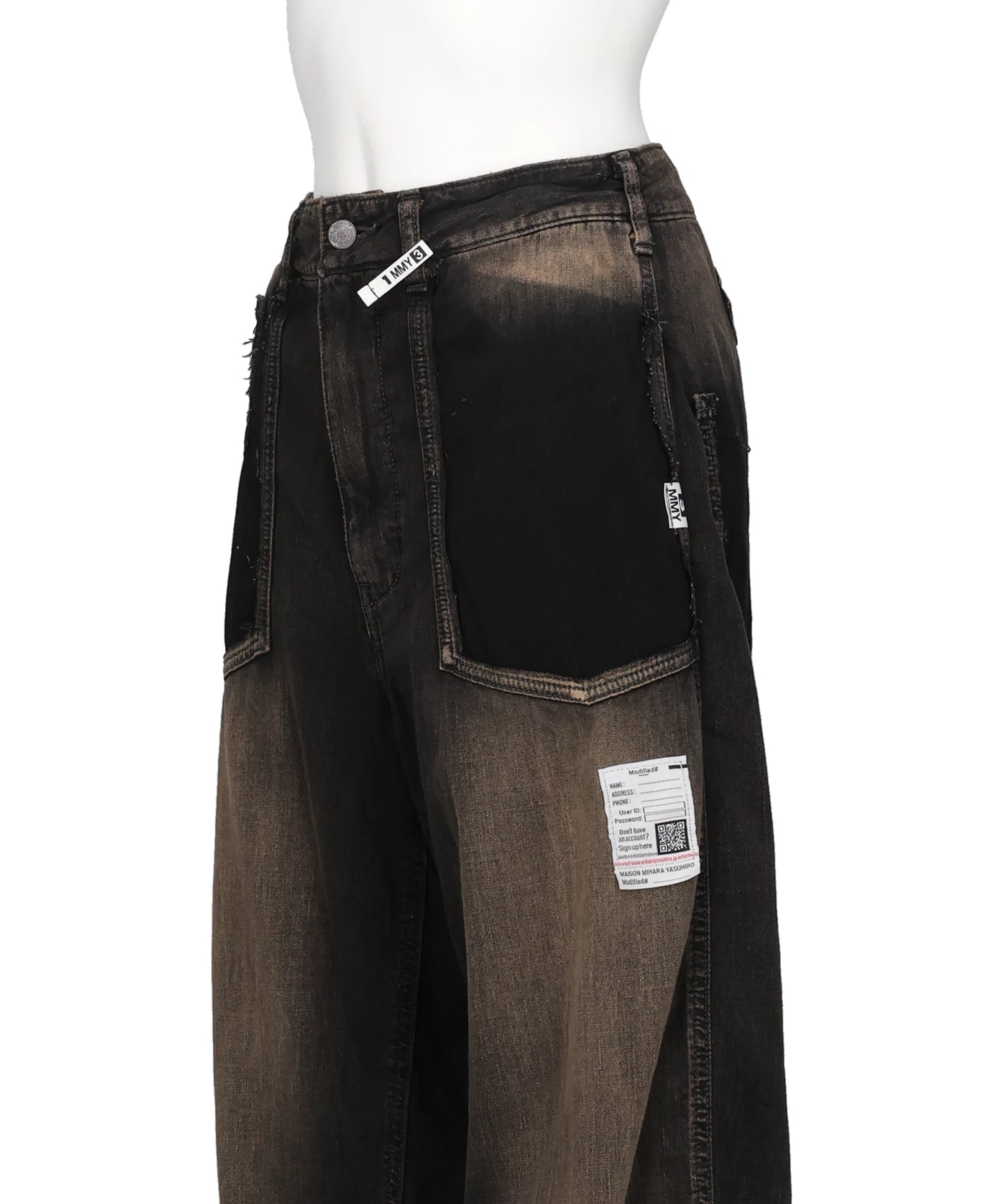 CUT OFF DENIM PANTS